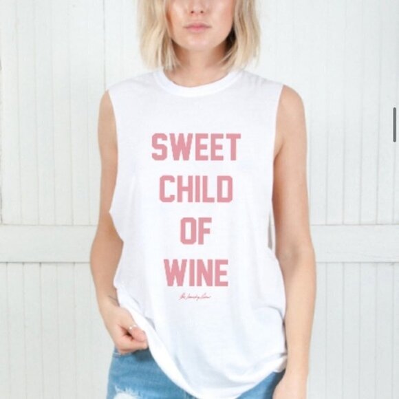 The Laundry Room Sweet Child of Wine Tank Top OS - Picture 1 of 6